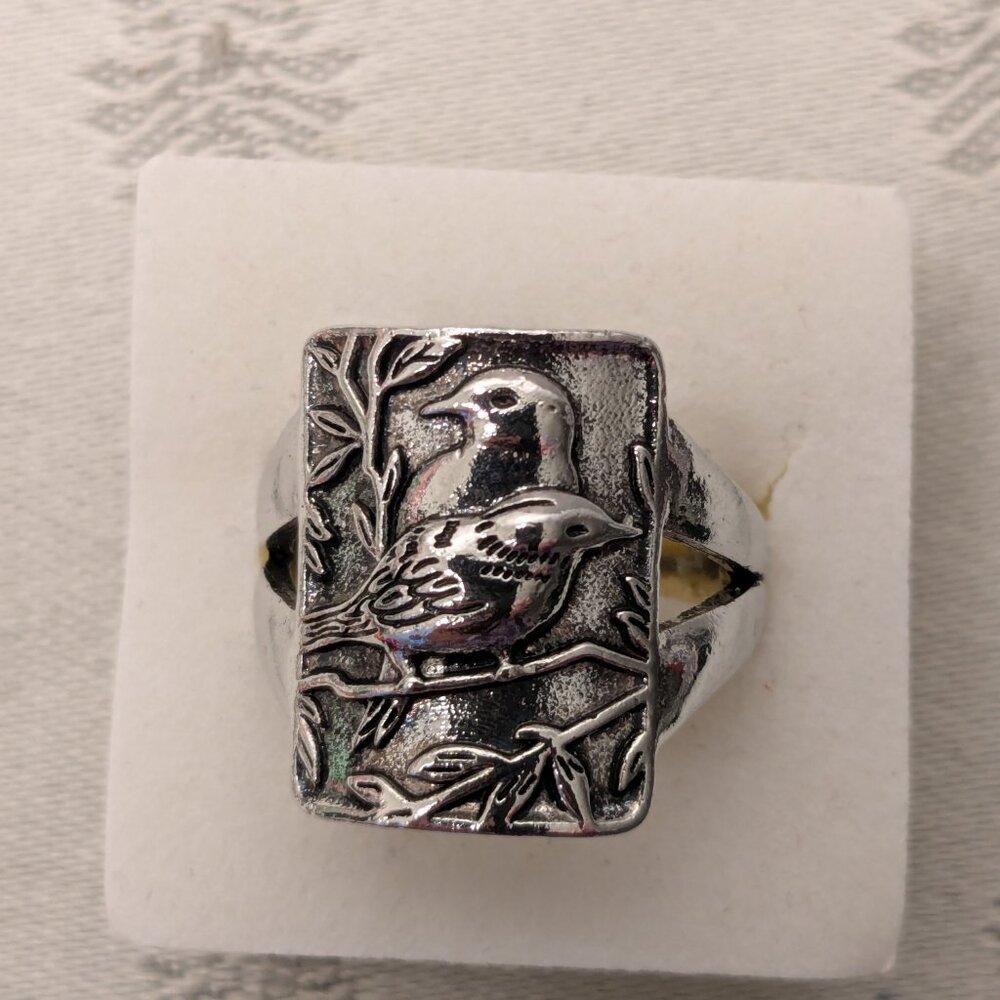 New!  2 Bird Ring - Unique and Unusual  Size 9.5 - Picture 2 of 5